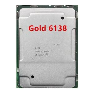 China Customized Scalable processor gold 6138 processor server good CPU 20core 2.0GHz for server 6138 processor cpu high performance wholesale