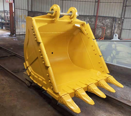 Huitong Excavator Rock Bucket with Reversible Tips, 30 T Mining Bucket for Quarry/Demolition, OEM Available