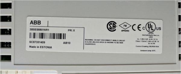 Quality 3BSE008516R1 AI810 ABB Analog Input Module 8 Channels for sale