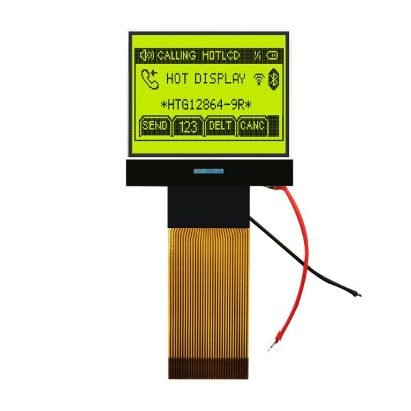 128X64 MCU LCD COG Module , IC 7565R Chip On Glass LCD Display HTG12864-9R