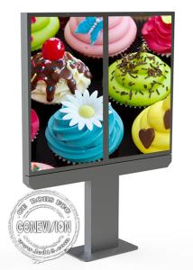 55 Dual Screen AIO LCD Wayfinding Digital Signage Totem