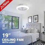 Low Profile Adjustable Light Ceiling Fan With Remote Control