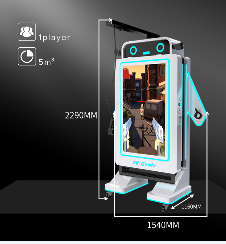 Vr Shooting Simulation Arcade Coin Operated Game Machine 9d Interactive Vr Park Equipment