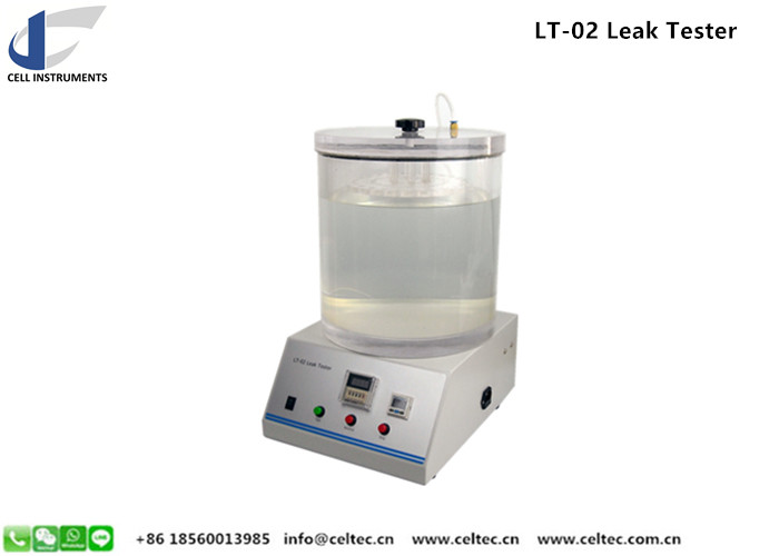 juice box and source sachet package wrapping material leak tester