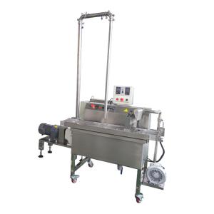 China Automatic Continuous Chocolate Enrobing Machine With Melting Tank wholesale