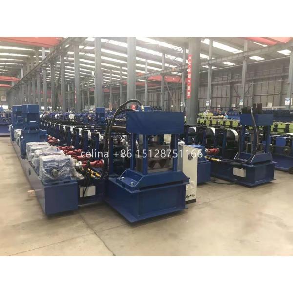2 Waves Highway Guardrail Roll Forming Machine CE And ISO Certification