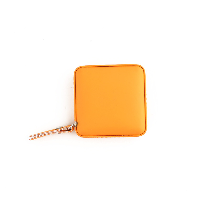 Wintape Cheapest Centimeter PU leather Tape Measure Sewing 150cm Circular Clothing Bright Orange Color Measuring Tape