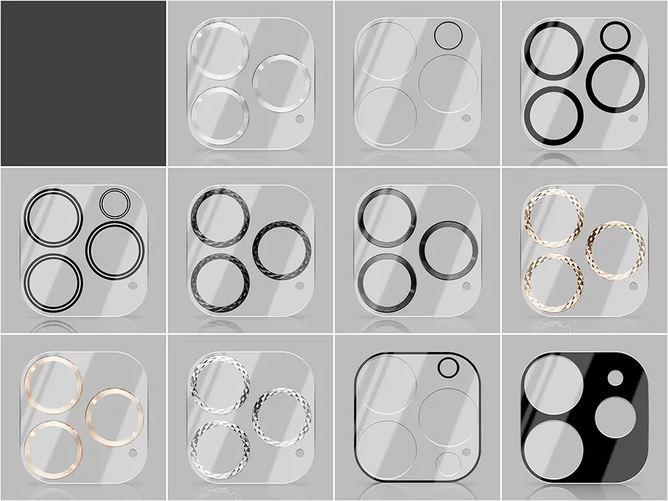 Luminous Anti Scratch Camera Lens Protector For IPhone 13 14 Pro