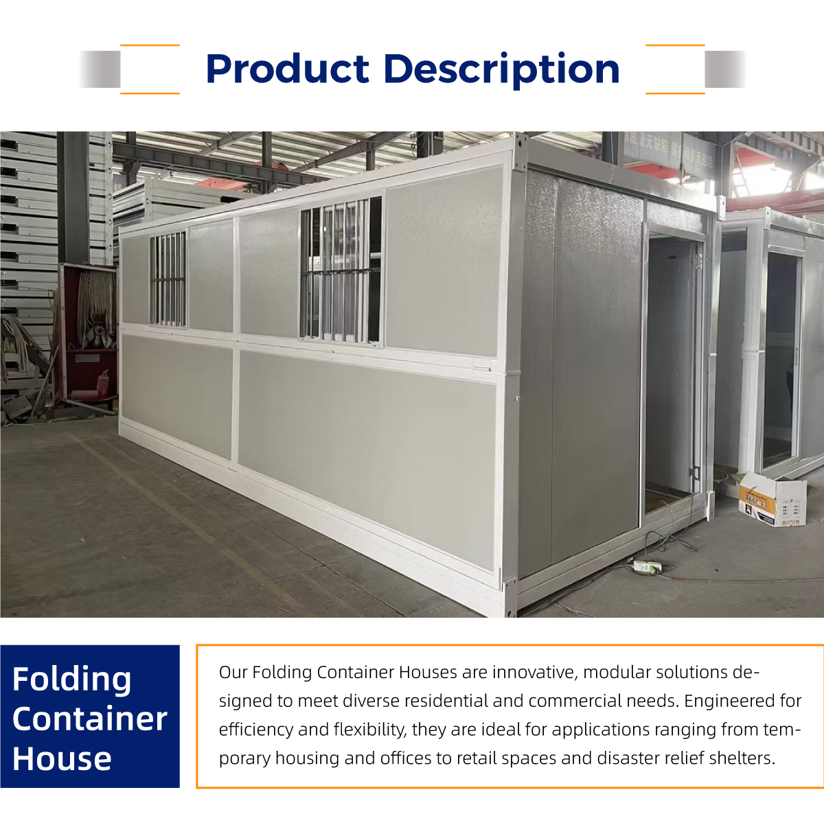 Standard Thickness Two Story Container House 40 Foot Container House Prefabricated Foldable Prefab Tiny House