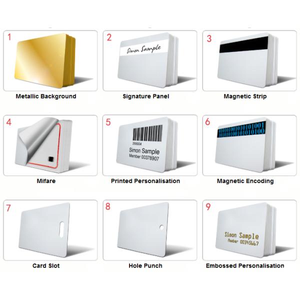 Custom plastic Printed UHF RFID Key Fob 860 - 960 MHz for Club