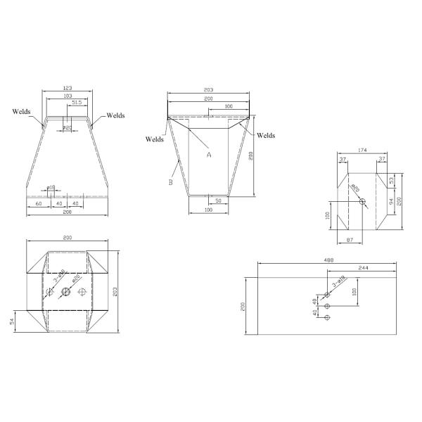 Hot Dip Zinc Coated Galvanized Steel Guardrail Spacer With ISO9001 2008 Certification