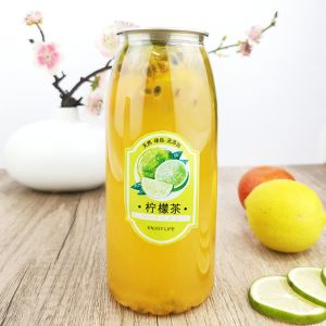 Buy cheap Tea 650ml Clear Reusable Water Bottle Snap Lids Food Grade from wholesalers