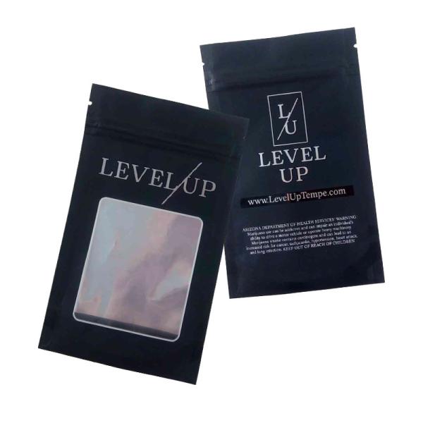 Resealable Laminated White Matte Aluminum Foil Plastic Stand Up Packaging Bag