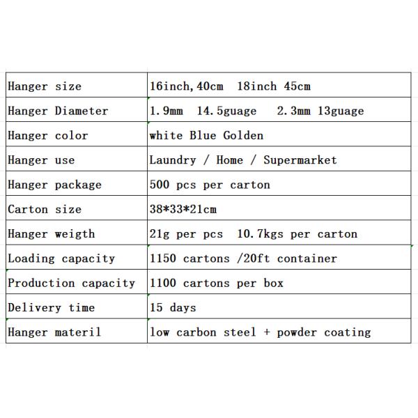 2.3mm Metal Laundry Wire Hanger For Cleaners-White