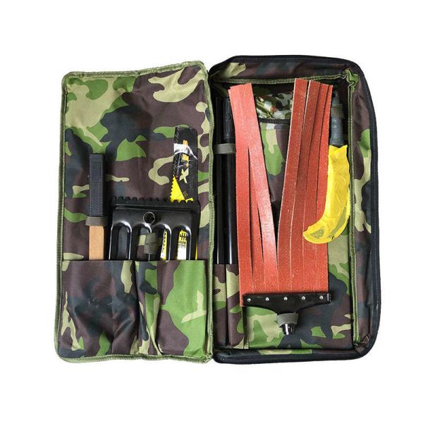 Forest fire extinguishing combination tool set, 8-piece individual rescue kit, portable forest tool set
