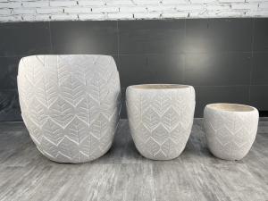 Customized Fiber Clay Planter 55Pound/Set With Texture Surface