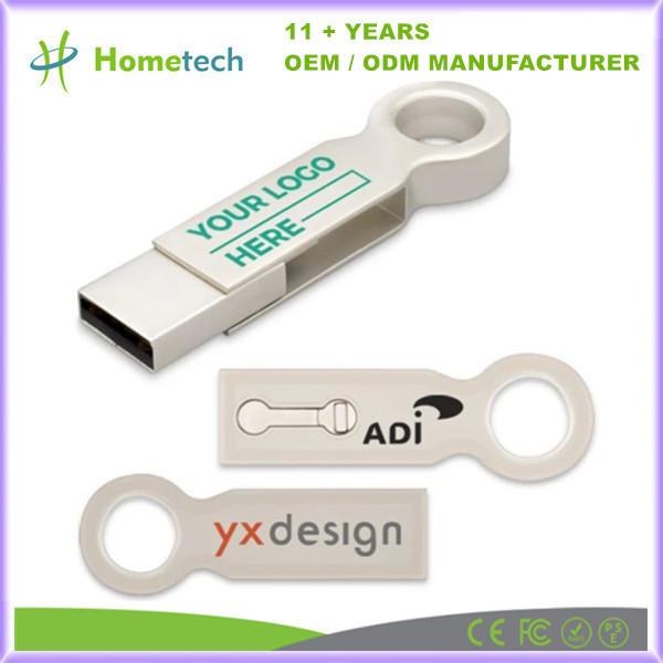 Quality Portable Waterproof USB C Flash Drive for Data Protection Elegant Silver or Customized for sale