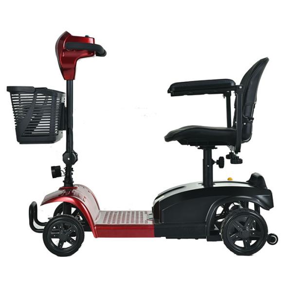 250w Four Wheel Elderly Electric Mobility Scooter Lightweight Aluminium Frame