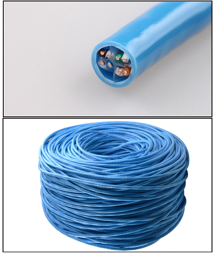 4Pair UTP 305M SFTP Cat6e Ethernet Cable Outdoor for Communication