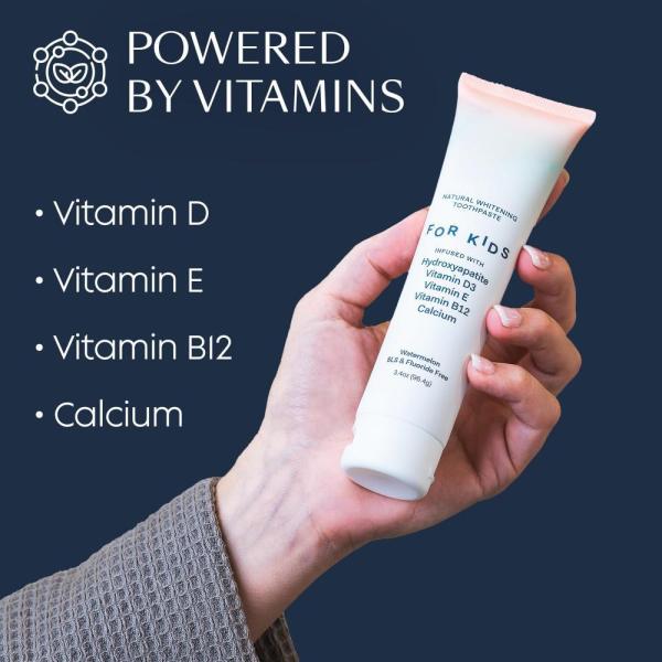 OEM Watermelon Flavor 3.4oz Childrens Toothpaste Fluoride Free For Sensitive Brushers