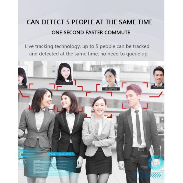 HFSecurity 8inch Dynamic Android Stranger Forehead face recognition based door lock system face recognition door entry