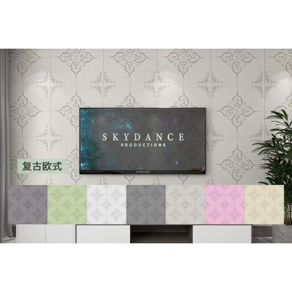 Interior Wallpaper Wood Grain PE Foam 3D Decoration Wall Coating Sticker with Anti-Static Function