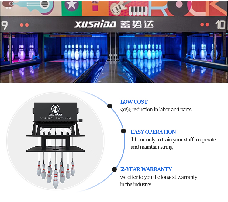 Manufacture's 31x1.75 Black Bowling Lanes with String Pinsetter and Affordable Choice