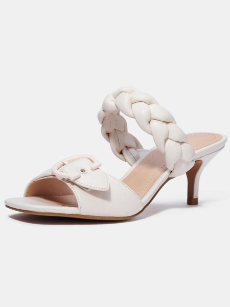 Quality JBHS0306 Off White 50mm Women High Heeled Shoes Anti Slippery Padded Insoles for sale