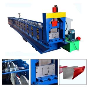 China Gutter Roll Forming Machine Rainwater Steel Gutter Downspout Cold Roll Forming Machine Clay Tile Making Machine wholesale