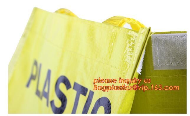 Wholesale eco reusable pp woven shopping bag with logo design,100% recyclable Ecological large capacity Durable fabric