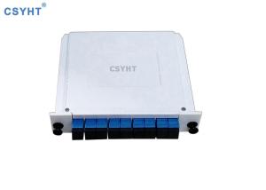 8 Way Steel Tube Type  Fiber Optic Splitter Box Cassette ABS Plastic Material