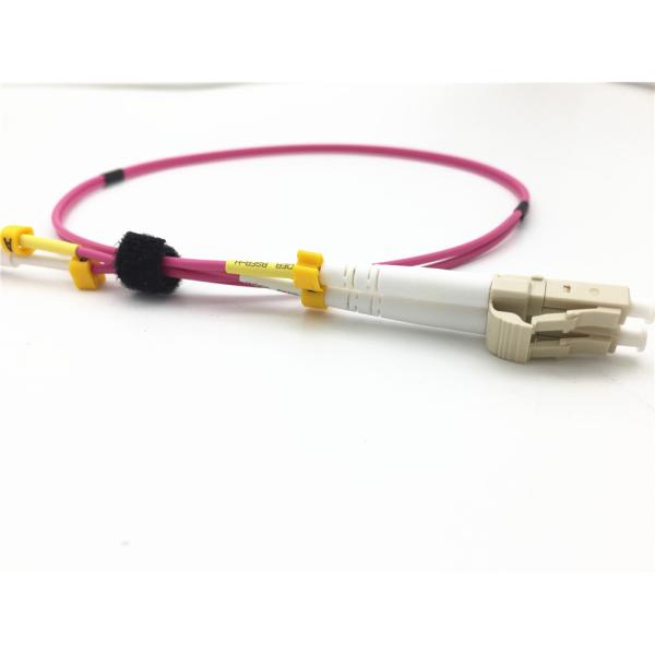 OM4 50/125 LC To LC Duplex 2.0mm Multimode Fiber Optic Cable