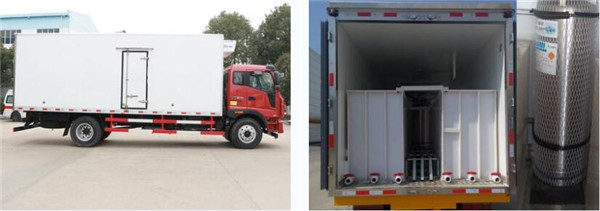 FOTON 130HP 4x2 2Ton Carrier Cooler Refrigerator Van Truck For Meat And Fish