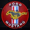 Buy cheap 24X24 inches Handmade " Ford Mustang " Real Glass Neon Sign Beer Bar Pub Club from wholesalers