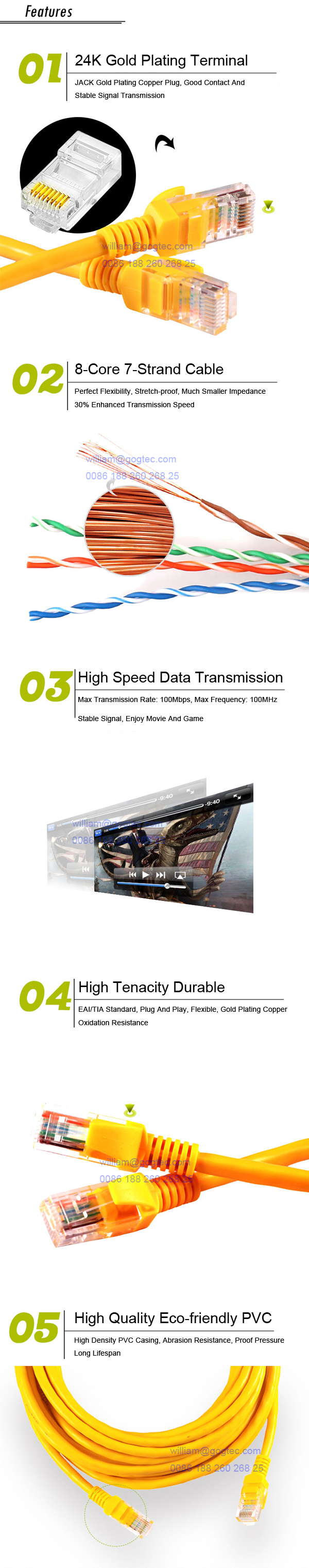 Network cable ethernet WAN projector cables wires data lines link high quality China top