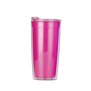 China 570ml Glitter Double Wall Insulated Plastic Water Bottle Stylish Modern Glitter Water Bottle With GRS 100% BPA Free Dishwasher Safe Easy To Carry wholesale