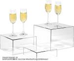 Acrylic Display Risers Acrylic Boxes Acrylic Display Nesting Cubes 5 Sided With