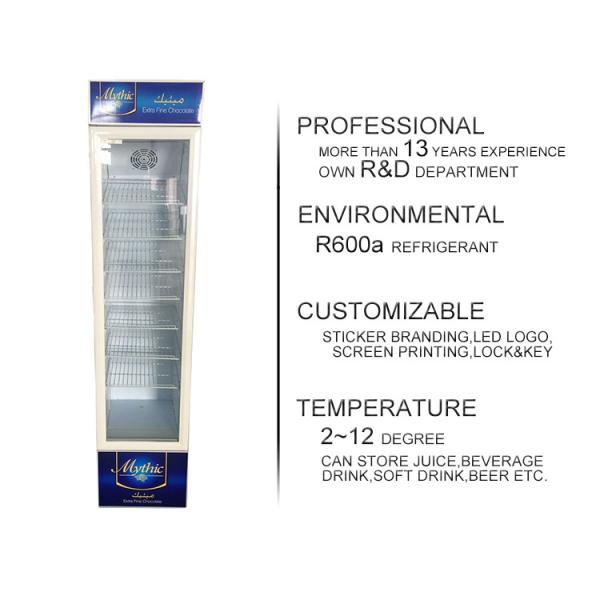 145L Commercial Supermarket Upright Single Glass Door Fridge Beverage Display Cooler sc145B