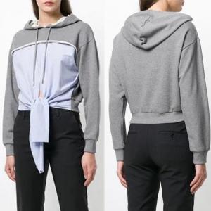 China Custom Tie Front Hoodies Sweatshirts For Women wholesale