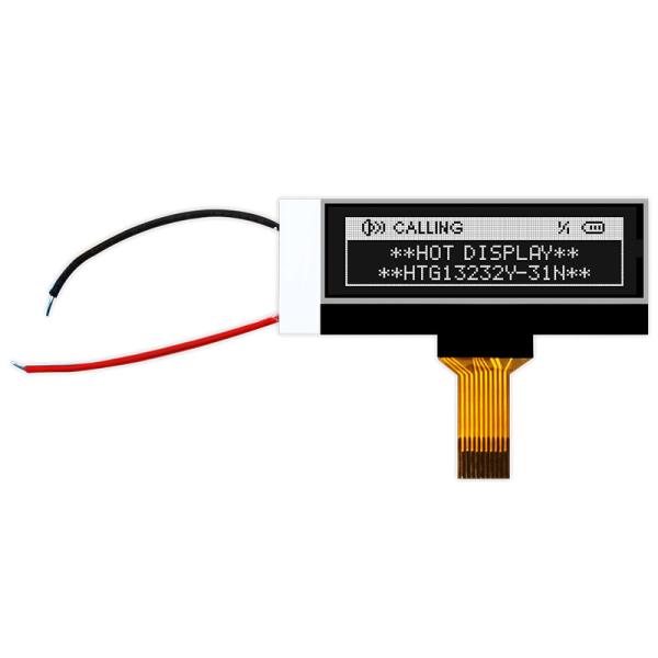 Industrial 132x32 COG LCD Module ST7567R Positive Transflective HTG13232Y