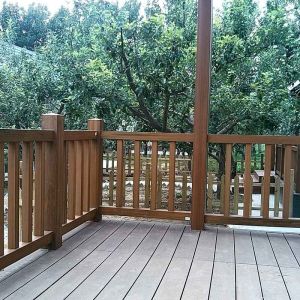 Fire Retardant WPC Hand Railing Wood Plastic Composite WPC Handrail