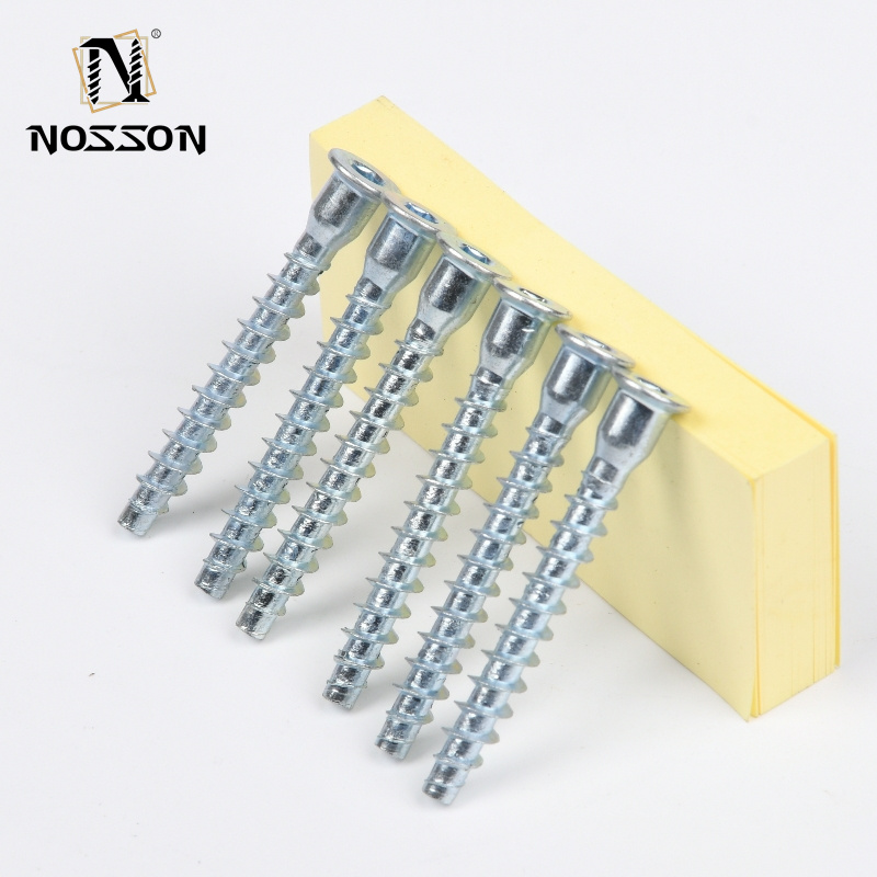 Wooden Hex Socket Flat Head Confirmative Chipboard Screws in Metric Size M1.6 M2 M2.5 M3 M4 M5 M6 M8 M10 M12 M14 M16 M20
