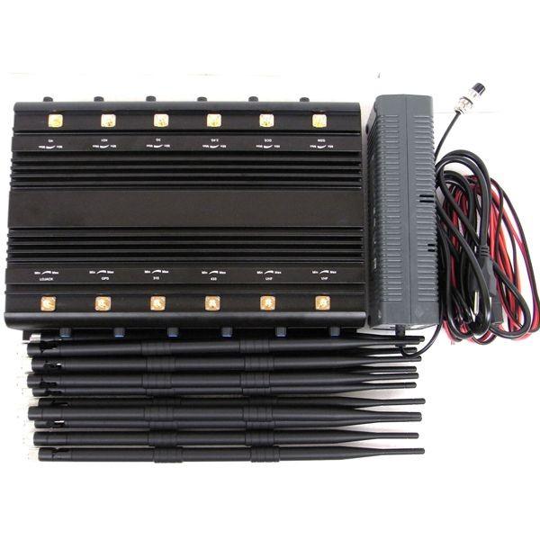 Quality Network 14 Bands Cellular Signal Jammer Mobile Phone Blocking Device 330x 238 X 60mm for sale