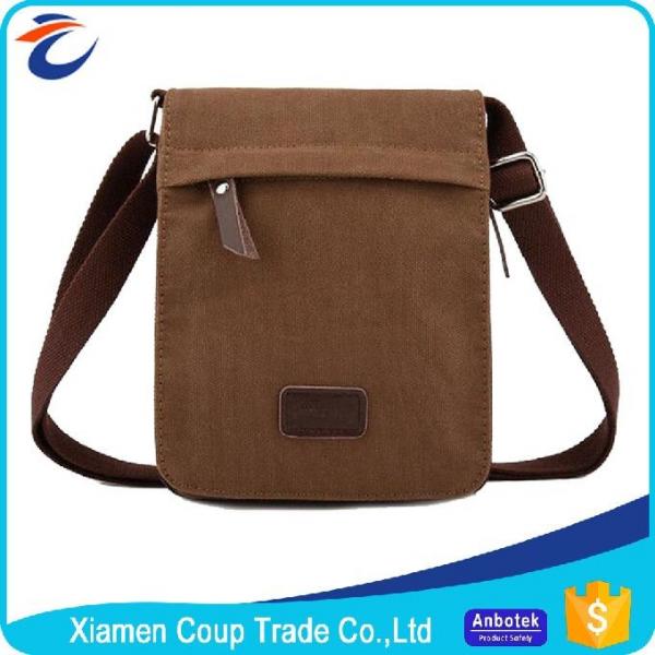 Quality Multifunction Brown Laptop Messenger Bags Washable And Large Capacity for sale