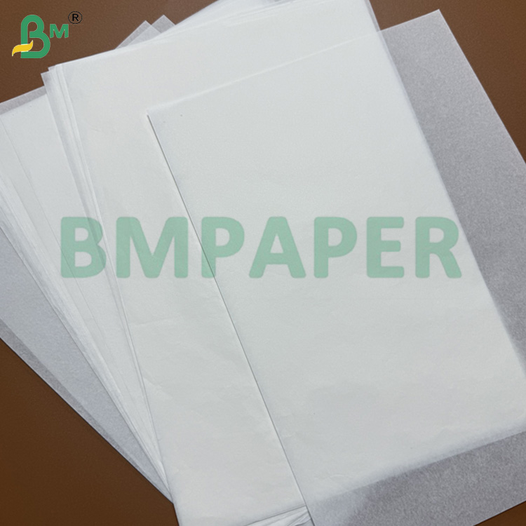 50gr White Color Grease Proof Paper For Butter Packaging Kit 7 1000mm 1100mm Roll Width