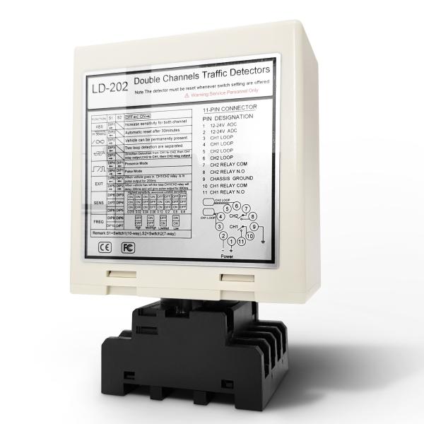 Dual Loop Detector 3- CE/FCC Certified Plug-and-Play Installation Sensitivity 16