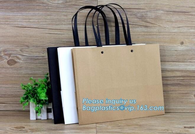Customized Cut Printed Coated Paper Shopping Bag with Matt Lamination,rope handle custom logo printed white paper bag