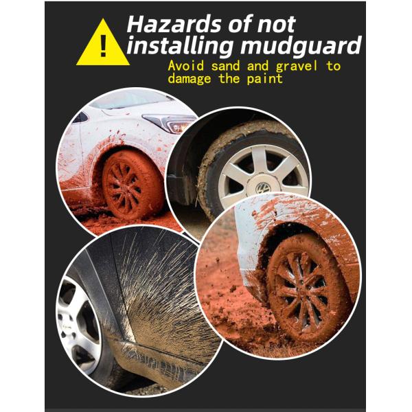 OEM Pvc Dustproof Volkswagen Tiguan Mud Flaps No Drill Installation