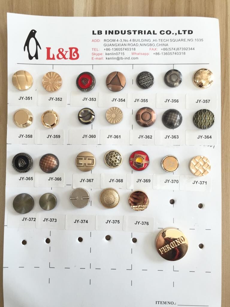 high quality shine zinc alloy button jeans button metal button for garment