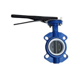 PN16 Ductile Iron Seated Wafer Sphere Valve Water Oil Medium